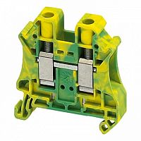 Клемма для заземления с винтовым зажимом TERMINAL 10мм?, желто-зеленый, NSYTRV102PE | код. NSYTRV102PE | Schneider Electric